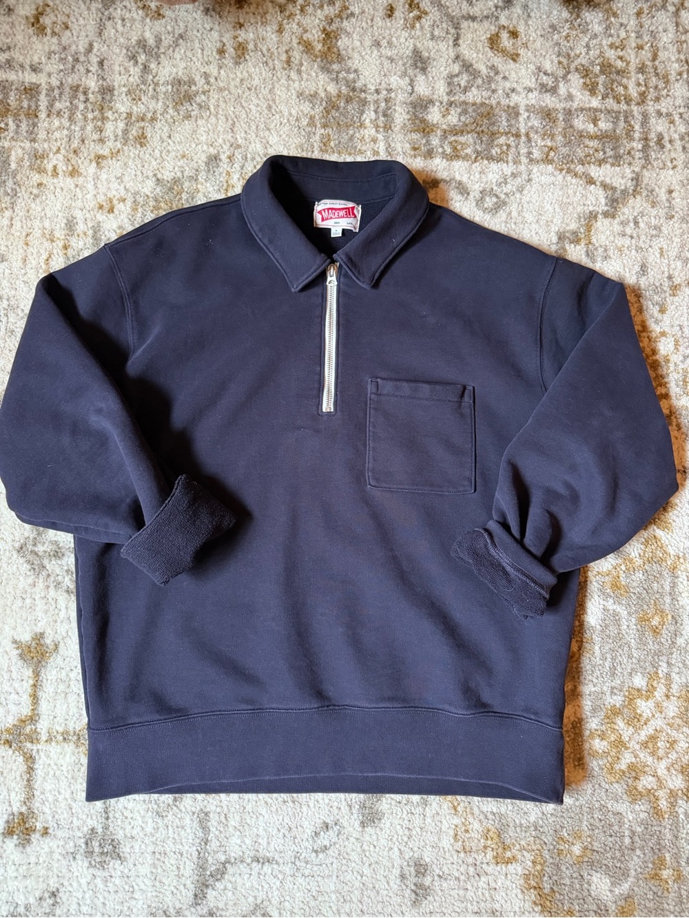 Madewell The McCarren Midweight Quarter-Zip
Sweatshirt size medium